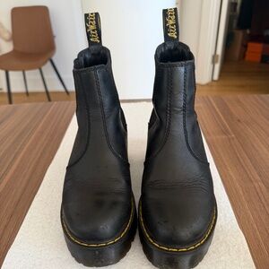 Rometty Wyoming Leather Platform Chelsea Boots